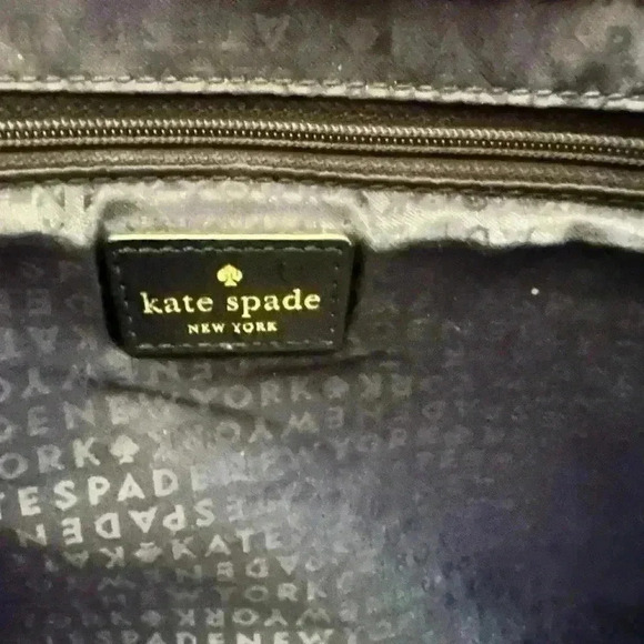 Kate Spade Cowhide Deep Bluish Black Large Handbag - Picture 9 of 16